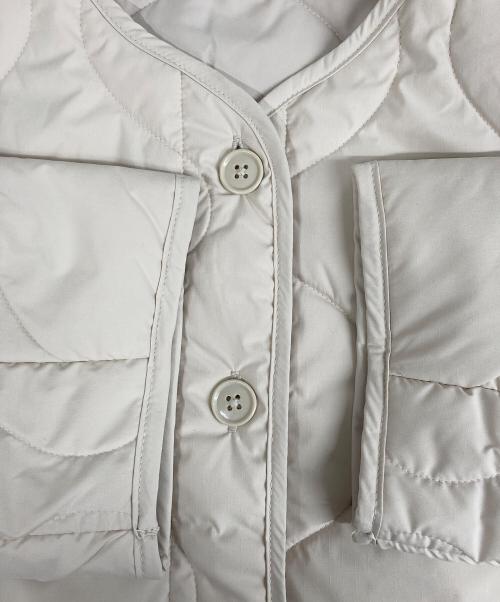 無印良品（ムジルシリョウヒン）無印良品 (ムジルシリョウヒン) ふんわり中わたキルティングジャケット ホワイト サイズ:Mの古着・服飾アイテム