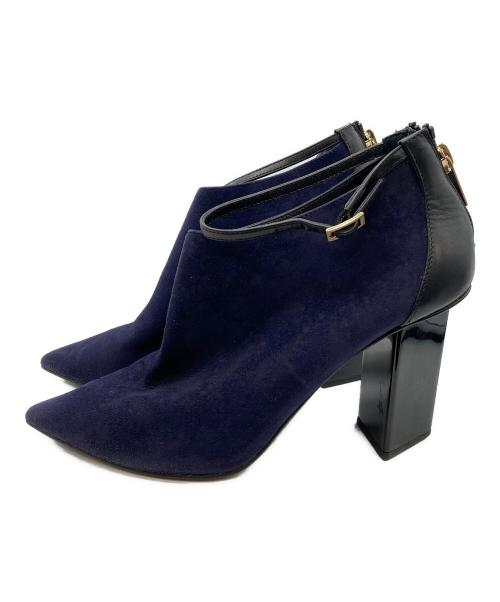 JIMMY CHOO（ジミーチュウ）JIMMY CHOO (ジミーチュウ) ヒールブーツ パープル サイズ:23の古着・服飾アイテム