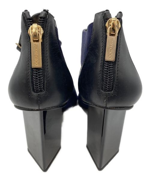 JIMMY CHOO（ジミーチュウ）JIMMY CHOO (ジミーチュウ) ヒールブーツ パープル サイズ:23の古着・服飾アイテム