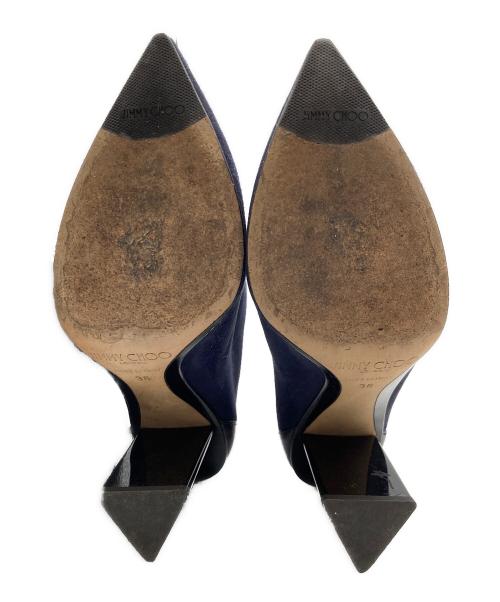 JIMMY CHOO（ジミーチュウ）JIMMY CHOO (ジミーチュウ) ヒールブーツ パープル サイズ:23の古着・服飾アイテム