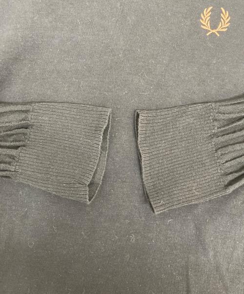 FRED PERRY（フレッドペリー）FRED PERRY (フレッドペリー) シアー スリーブモックネック ドレス ブラック サイズ:UK10の古着・服飾アイテム