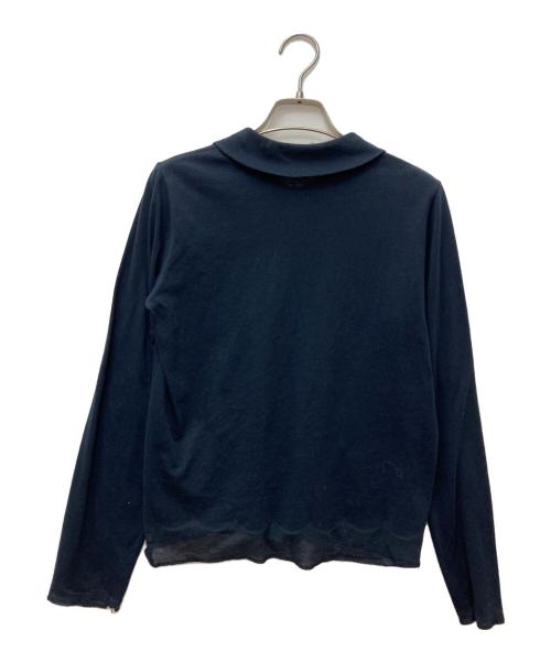 tricot COMME des GARCONS（トリココムデギャルソン）tricot COMME des GARCONS (トリココムデギャルソン) 丸襟ブラウス ネイビー サイズ:表記なしの古着・服飾アイテム