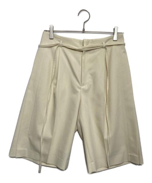 STUDIOUS（ステュディオス）STUDIOUS (ステュディオス) Side Folded Half Pants ベージュ サイズ:2の古着・服飾アイテム