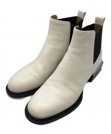 STACCATO（スタッカート）の古着「サイドゴアデザインヒールブーツ」｜ホワイト