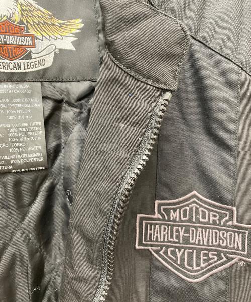 HARLEY-DAVIDSON（ハーレーダビッドソン）HARLEY-DAVIDSON (ハーレーダビッドソン) ナイロンジャケット ブラック サイズ:XLの古着・服飾アイテム