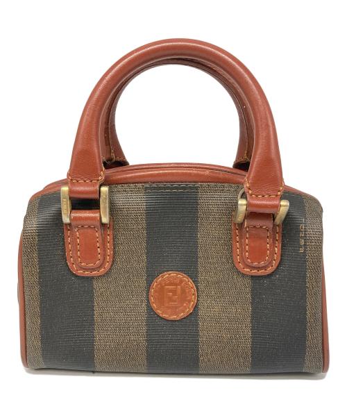 FENDI（フェンディ）FENDI (フェンディ) PVCミニボストンバッグ ブラウンの古着・服飾アイテム