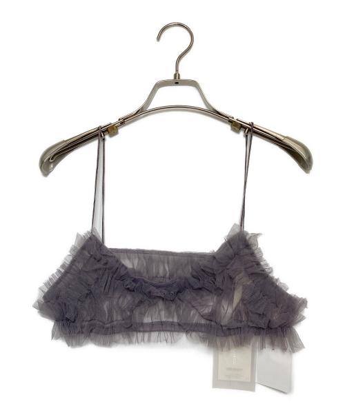 TODAYFUL（トゥデイフル）TODAYFUL (トゥデイフル) Frill Tulle Bustier パープル サイズ:Free 未使用品の古着・服飾アイテム