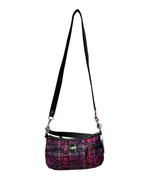 COACH（コーチ）COACH (コーチ) 2WAYショルダーバッグ　F15463 パープルの古着・服飾アイテム