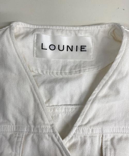 LOUNIE（ルーニー）LOUNIE (ルーニー) デニムコートワンピース ホワイト サイズ:38の古着・服飾アイテム