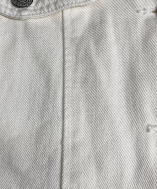 LOUNIE（ルーニー）LOUNIE (ルーニー) デニムコートワンピース ホワイト サイズ:38の古着・服飾アイテム