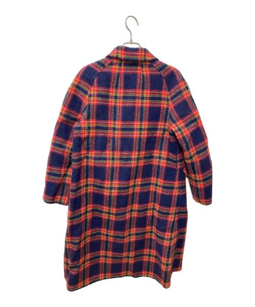 YORKLAND（ヨークランド）YORKLAND (ヨークランド) チェックリバーシブルコート レッド サイズ:9ARの古着・服飾アイテム