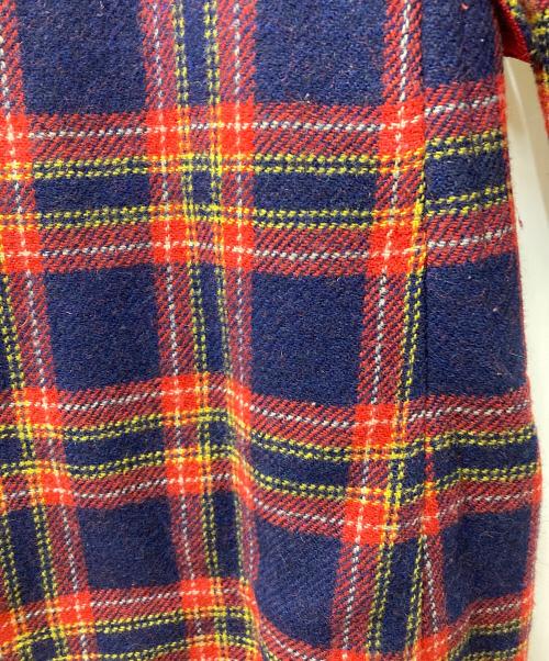 YORKLAND（ヨークランド）YORKLAND (ヨークランド) チェックリバーシブルコート レッド サイズ:9ARの古着・服飾アイテム