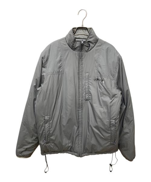stussy（ステューシー）stussy (ステューシー) リバーシブル中綿ジャケット グレー サイズ:Lの古着・服飾アイテム