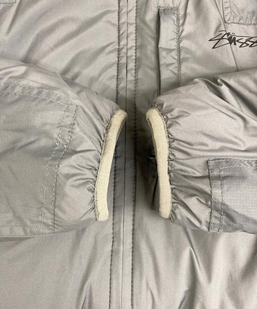 stussy（ステューシー）stussy (ステューシー) リバーシブル中綿ジャケット グレー サイズ:Lの古着・服飾アイテム