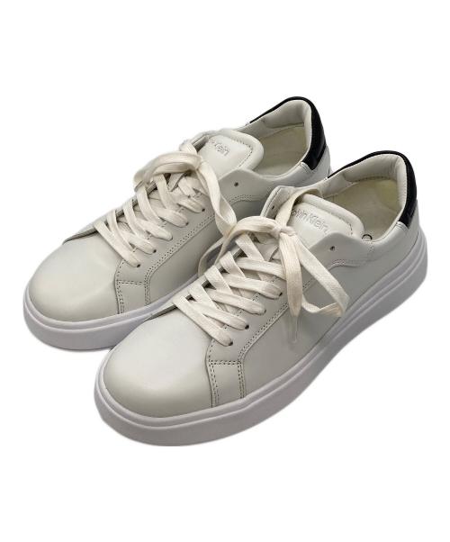 Calvin Klein（カルバンクライン）Calvin Klein (カルバンクライン) Low Top Lace Up スニーカー ホワイト サイズ:25の古着・服飾アイテム