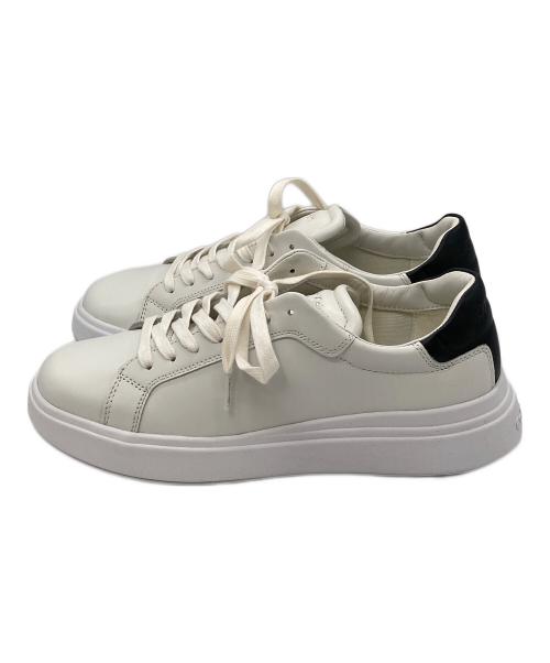Calvin Klein（カルバンクライン）Calvin Klein (カルバンクライン) Low Top Lace Up スニーカー ホワイト サイズ:25の古着・服飾アイテム