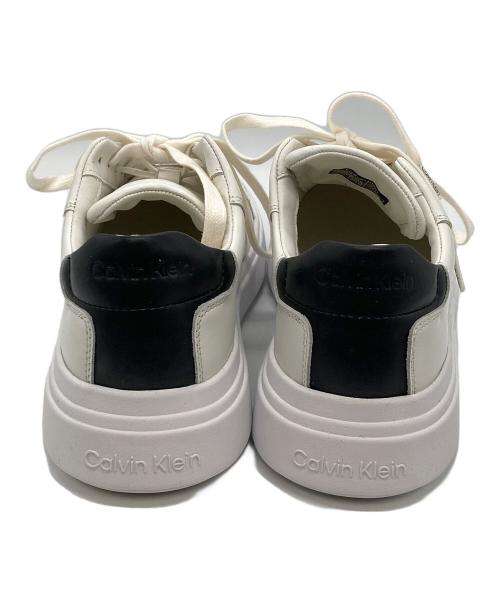 Calvin Klein（カルバンクライン）Calvin Klein (カルバンクライン) Low Top Lace Up スニーカー ホワイト サイズ:25の古着・服飾アイテム