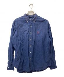 RALPH LAUREN（ラルフローレン）の古着「シルクリネンBDシャツ」｜ネイビー
