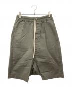 RICK OWENSリックオウエンス）の古着「podsサルエルショートパンツ」｜オリーブ