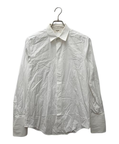 CELINE（セリーヌ）CELINE (セリーヌ) ドレス比翼シャツ ホワイト サイズ:37の古着・服飾アイテム