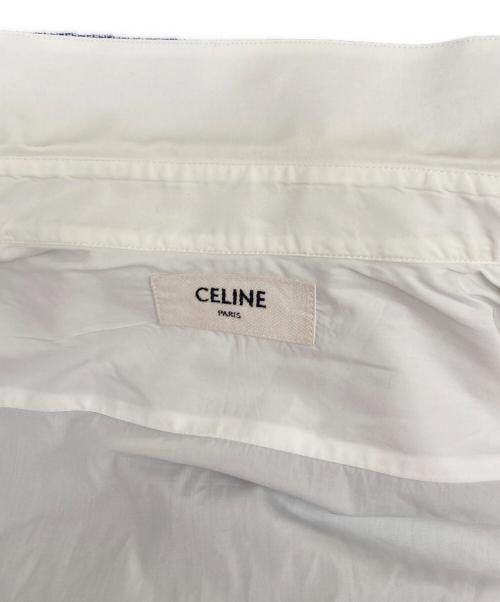 CELINE（セリーヌ）CELINE (セリーヌ) ドレス比翼シャツ ホワイト サイズ:37の古着・服飾アイテム