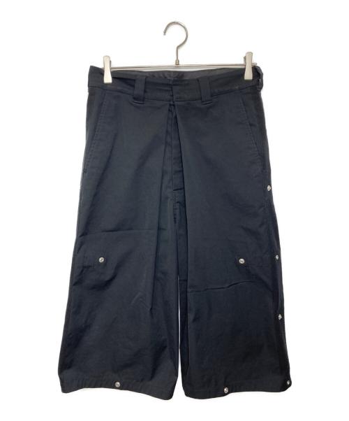 ALMOSTBLACK（オールモストブラック）ALMOSTBLACK (オールモストブラック) ドットボタンパンツ ブラック サイズ:1の古着・服飾アイテム