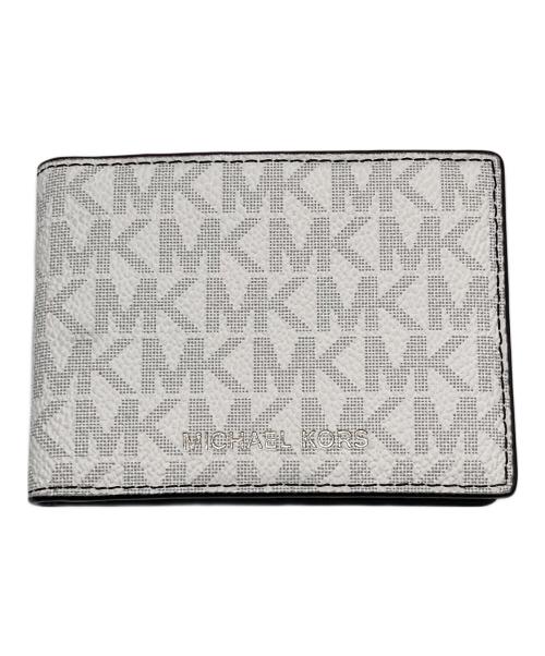 MICHAEL KORS（マイケル・コース）MICHAEL KORS (マイケル・コース) 2つ折り財布 ホワイトの古着・服飾アイテム