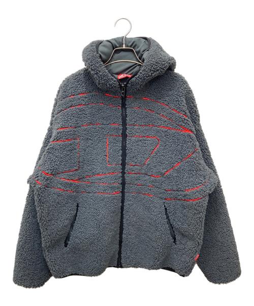 DIESEL（ディーゼル）DIESEL (ディーゼル) ボアジャケット グレー サイズ:Mの古着・服飾アイテム