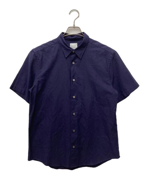 PAUL SMITH（ポールスミス）PAUL SMITH (ポールスミス) 半袖シャツ ネイビー サイズ:Lの古着・服飾アイテム