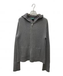 LAUREN RALPH LAUREN（ローレンラルフローレン）の古着「リブニットパーカー」｜グレー