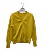 SOEJUソージュ）の古着「Vネックニットカーディガン」｜イエロー