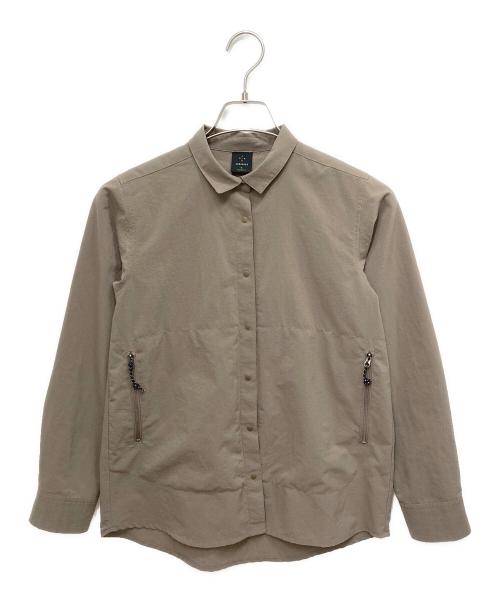 axesquin（アクシーズクイン）axesquin (アクシーズクイン) Ventilation Shirt ブラウン サイズ:Sの古着・服飾アイテム