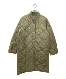 無印良品（ムジルシリョウヒン）の古着「ふんわり中わたキルティングコート」｜グリーン