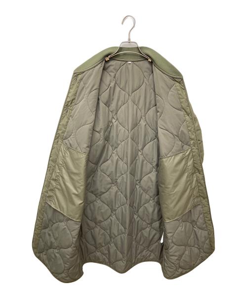 無印良品（ムジルシリョウヒン）無印良品 (ムジルシリョウヒン) ふんわり中わたキルティングコート グリーン サイズ:Mの古着・服飾アイテム