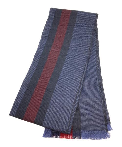 GUCCI（グッチ）GUCCI (グッチ) ウールマフラー ネイビー サイズ:30×180cmの古着・服飾アイテム
