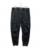 STONE ISLANDストーンアイランド）の古着「ガーメントダイ テーパード カーゴパンツ」｜ブラック