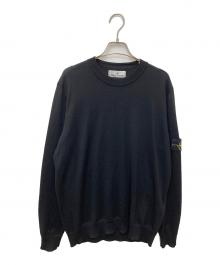 STONE ISLAND（ストーンアイランド）の古着「LIGHT RWS PURE WOOLニット」｜ブラック