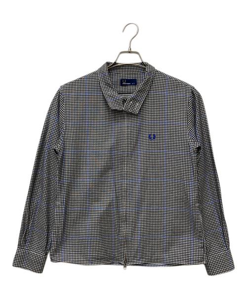 FRED PERRY（フレッドペリー）FRED PERRY (フレッドペリー) Shirt Harrington JKT　F2493 ブラック×ホワイト サイズ:Sの古着・服飾アイテム