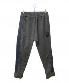 FENDIフェンディ）の古着「サイドFFズッカ柄ライントラックパンツ　FAB626 AGJP」｜グレー