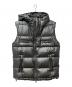 BALMAIN（バルマン）の古着「ロゴプリントマルチジップダウンベスト　TO009X112」｜シルバー