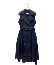 sheller（シェリエ）の古着「トレンチドレスワンピース　SL112010630」｜ネイビー