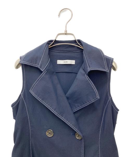 sheller（シェリエ）sheller (シェリエ) トレンチドレスワンピース　SL112010630 ネイビー サイズ:Fの古着・服飾アイテム