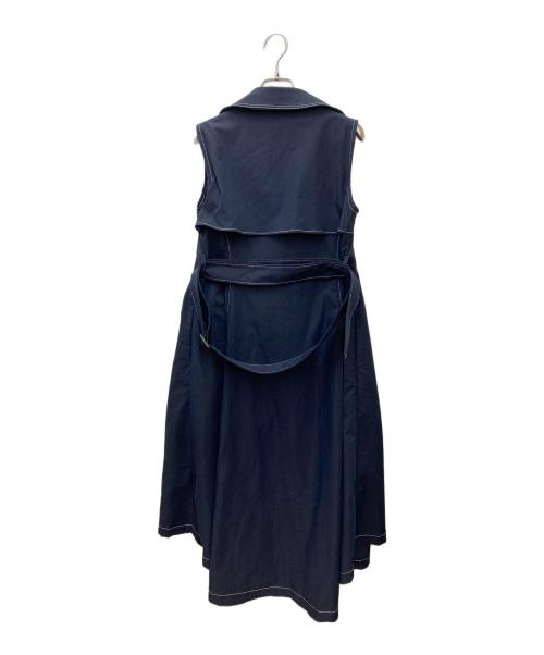 sheller（シェリエ）sheller (シェリエ) トレンチドレスワンピース　SL112010630 ネイビー サイズ:Fの古着・服飾アイテム