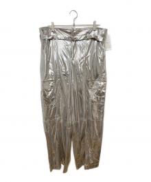 Ameri（アメリ）の古着「MEDI 2WAY SUSPENDER WIDE PANTS 02410890850」｜シルバー