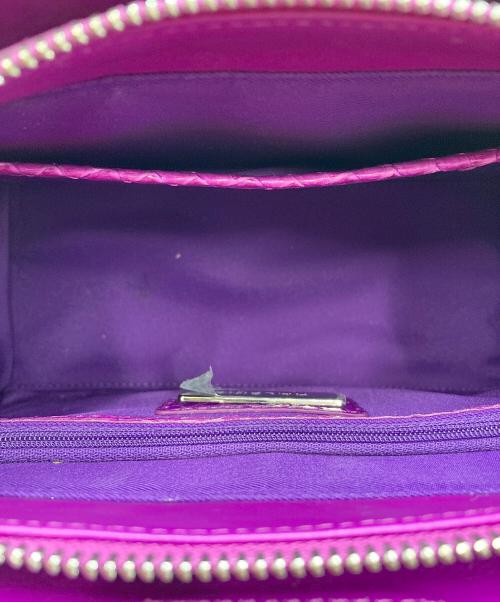 HALEINE（アレンヌ）HALEINE (アレンヌ) 2WAYパイソンバッグ パープルの古着・服飾アイテム