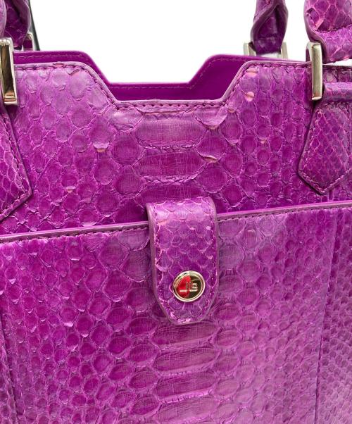 HALEINE（アレンヌ）HALEINE (アレンヌ) 2WAYパイソンバッグ パープルの古着・服飾アイテム