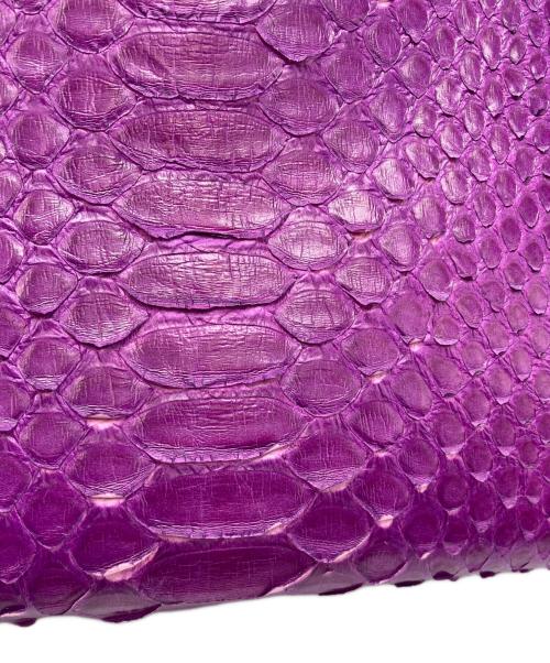 HALEINE（アレンヌ）HALEINE (アレンヌ) 2WAYパイソンバッグ パープルの古着・服飾アイテム