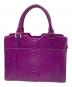 HALEINE (アレンヌ) 2WAYパイソンバッグ パープル：7000円