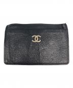 CHANELシャネル）の古着「ココマークカードケース」｜ブラック