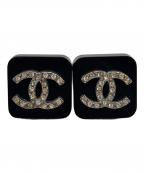 CHANELシャネル）の古着「ココマークイヤリング」｜ブラック